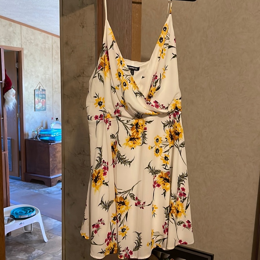 White floral sundress